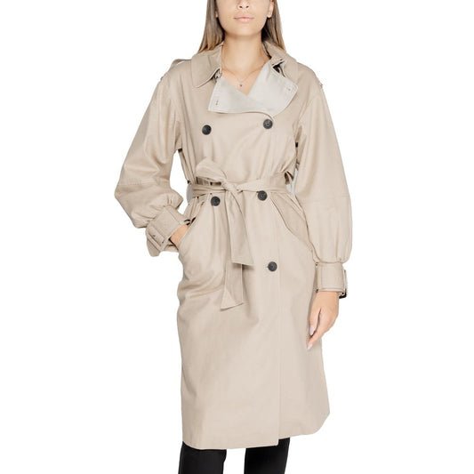 Beige Cotton Jackets & Coat