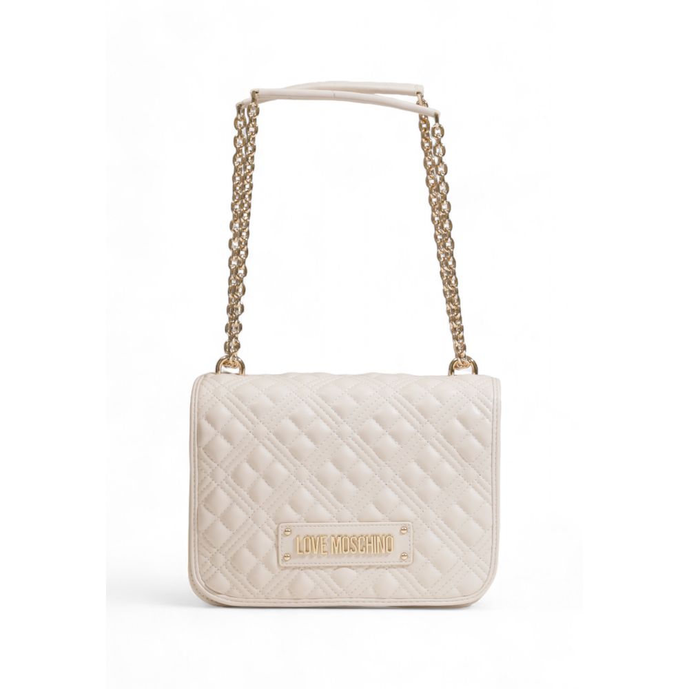 Beige Polyethylene Handbag