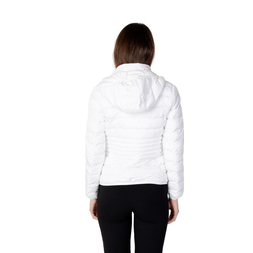 White Polyester Jackets & Coat