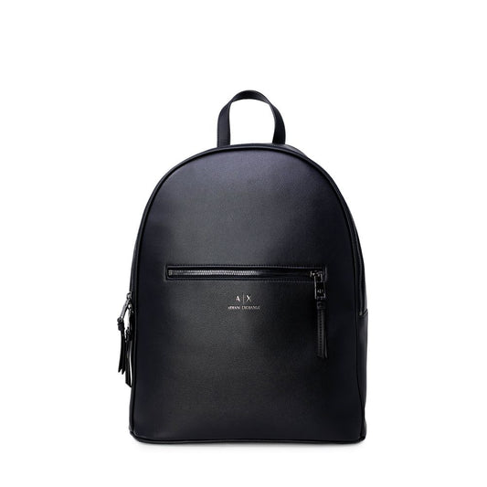 Black Polyester Backpack