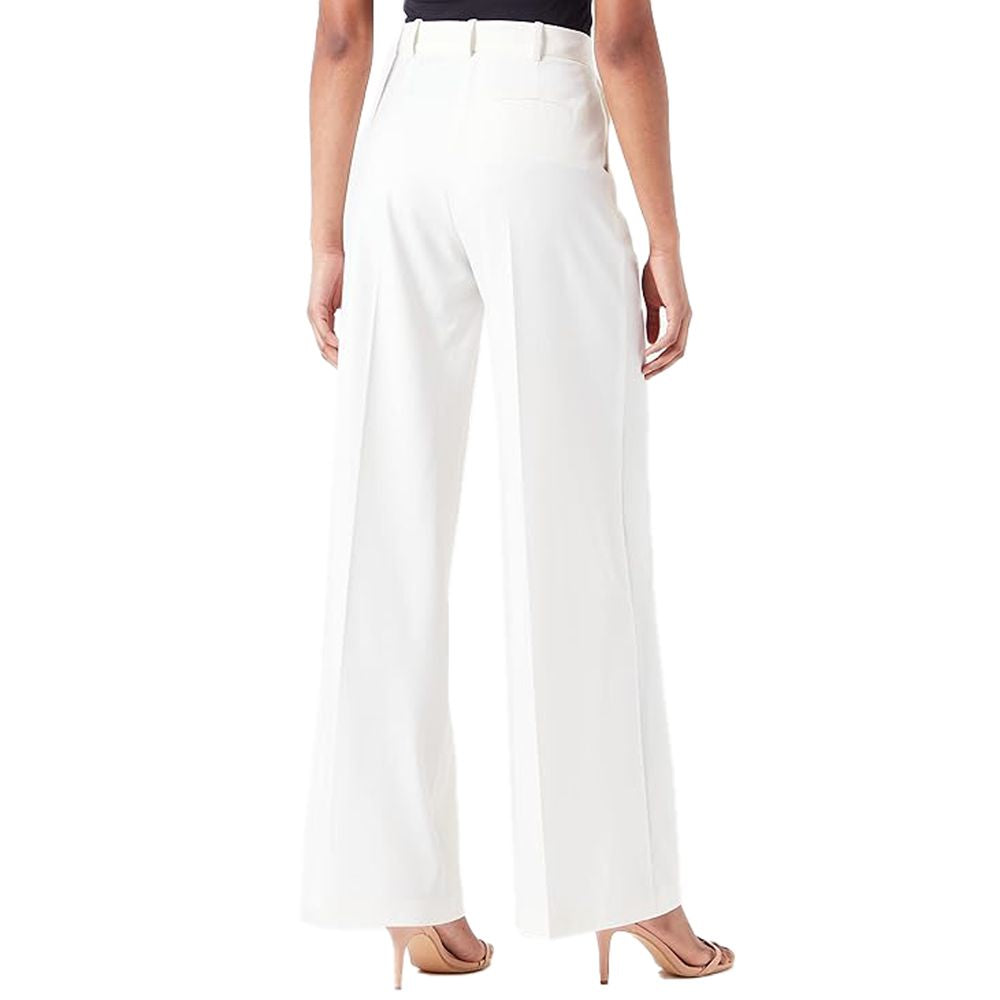 White Polyester Jeans & Pant