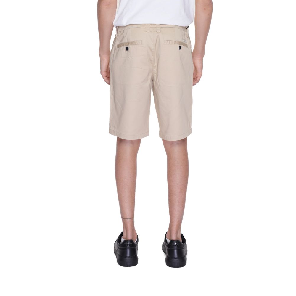 Beige Cotton Short