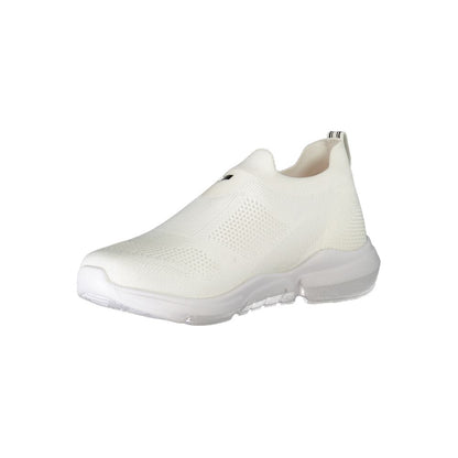 White Polyester Sneaker