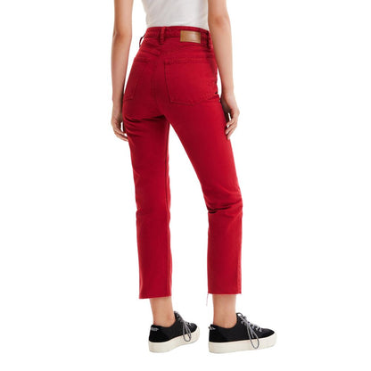 Bordeaux Cotton Jeans & Pant