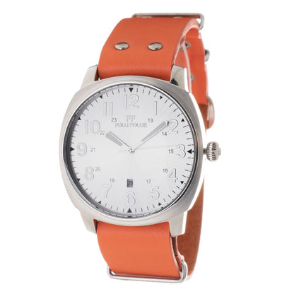 Orange Leather Watch