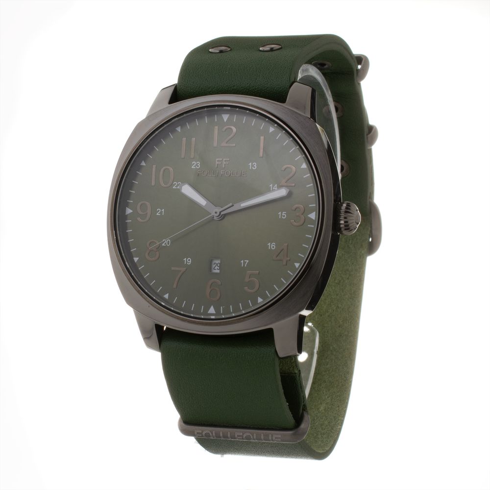 Green Leather Watch