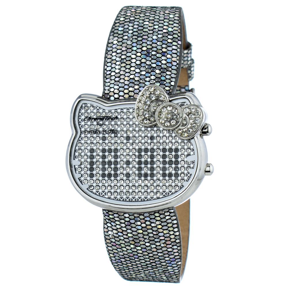 Silver Leather Watch