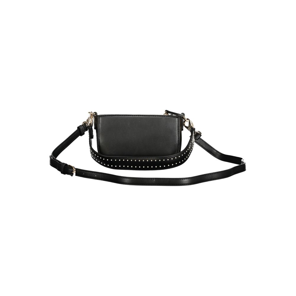 Black Polyethylene Women Handbag