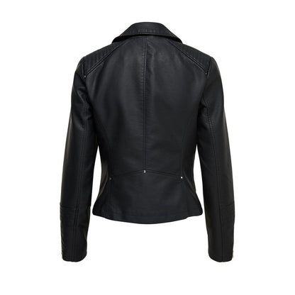 Black Viscose Jackets & Coat