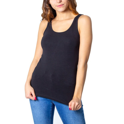 Black Cotton Tops & T-Shirt