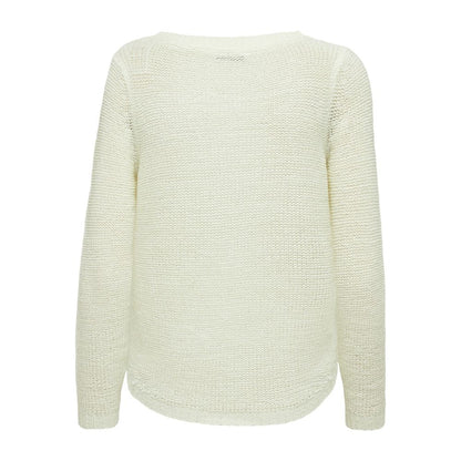 White Polyester Sweater