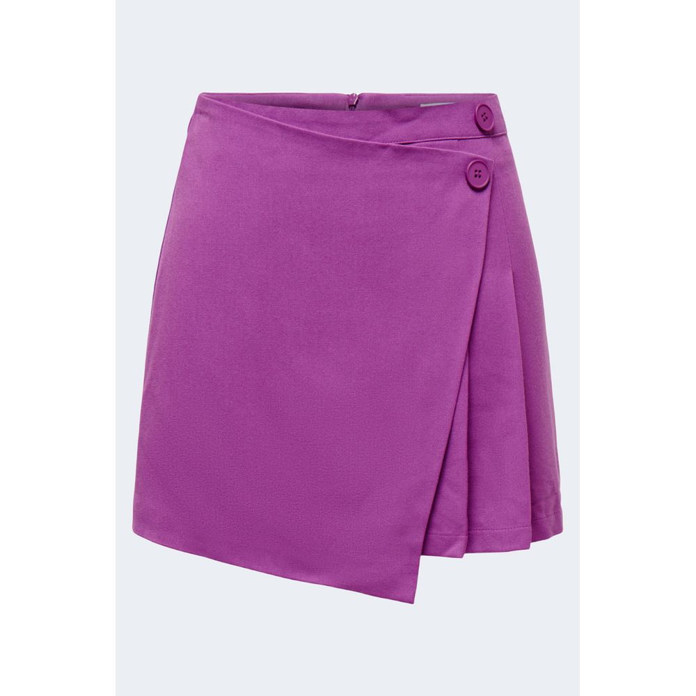 Purple Polyester Skirt