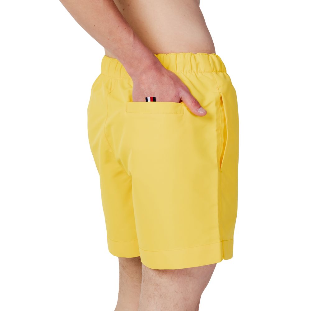 Yellow Polyester Swimwear