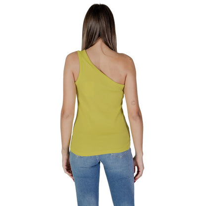 Yellow Cotton Tops & T-Shirt