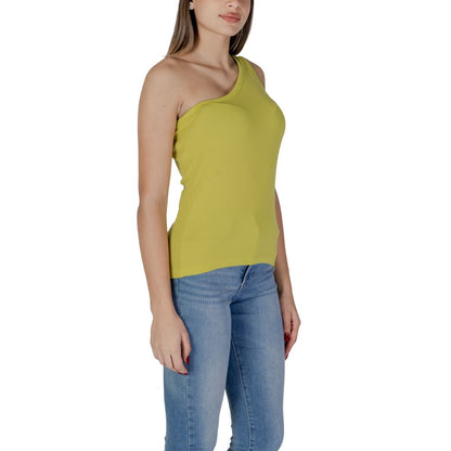 Yellow Cotton Tops & T-Shirt