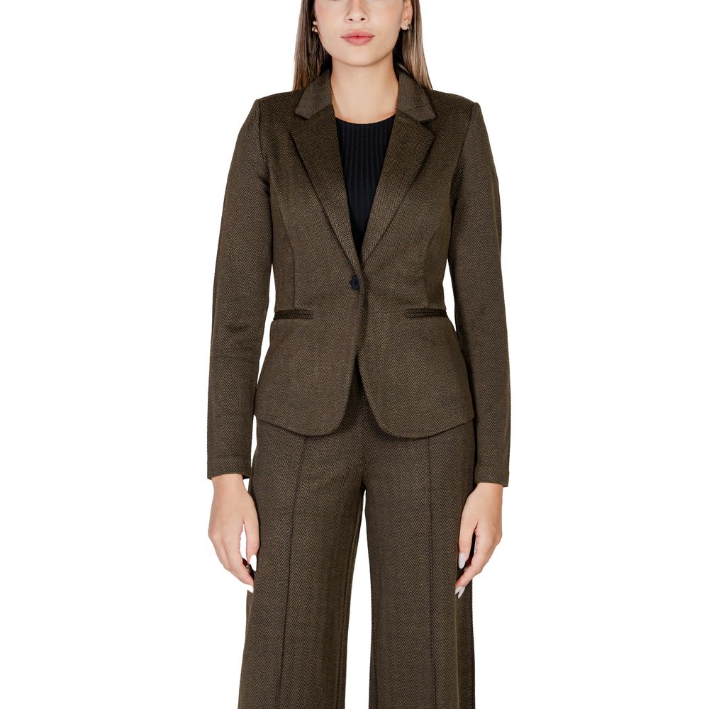 Green Polyester Suits & Blazer