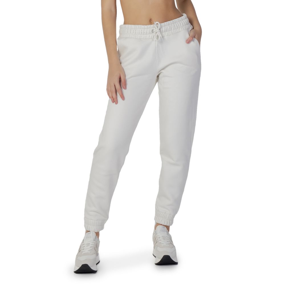 Cream Cotton Jeans & Pant