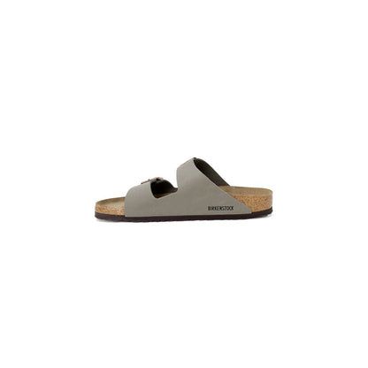 Gray Leather Sandal