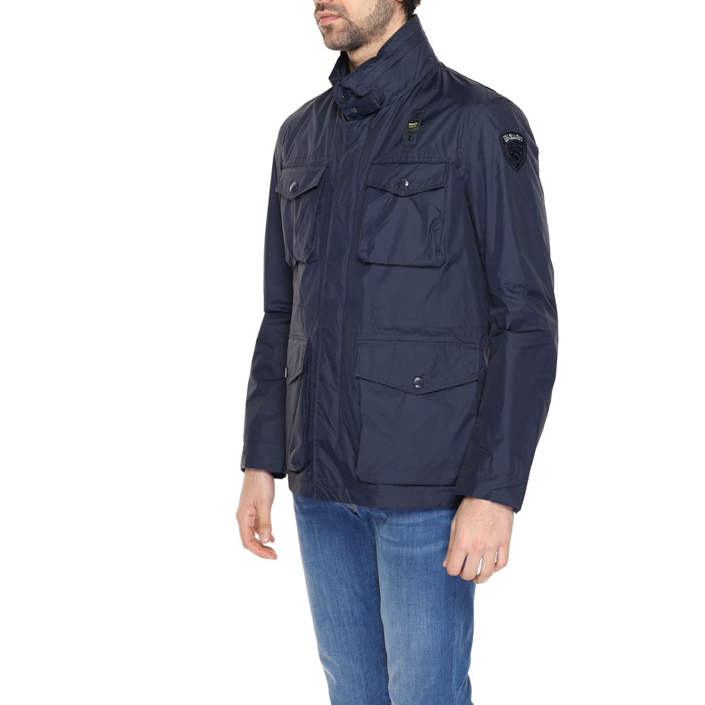 Blue Polyamide Jacket