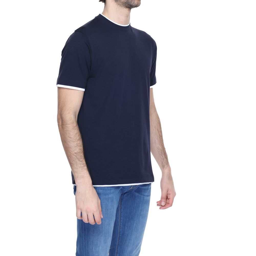 Blue Cotton T-Shirt