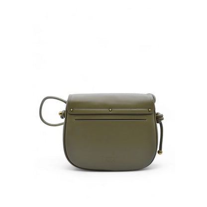 Green Leather Women Crossbody Bag