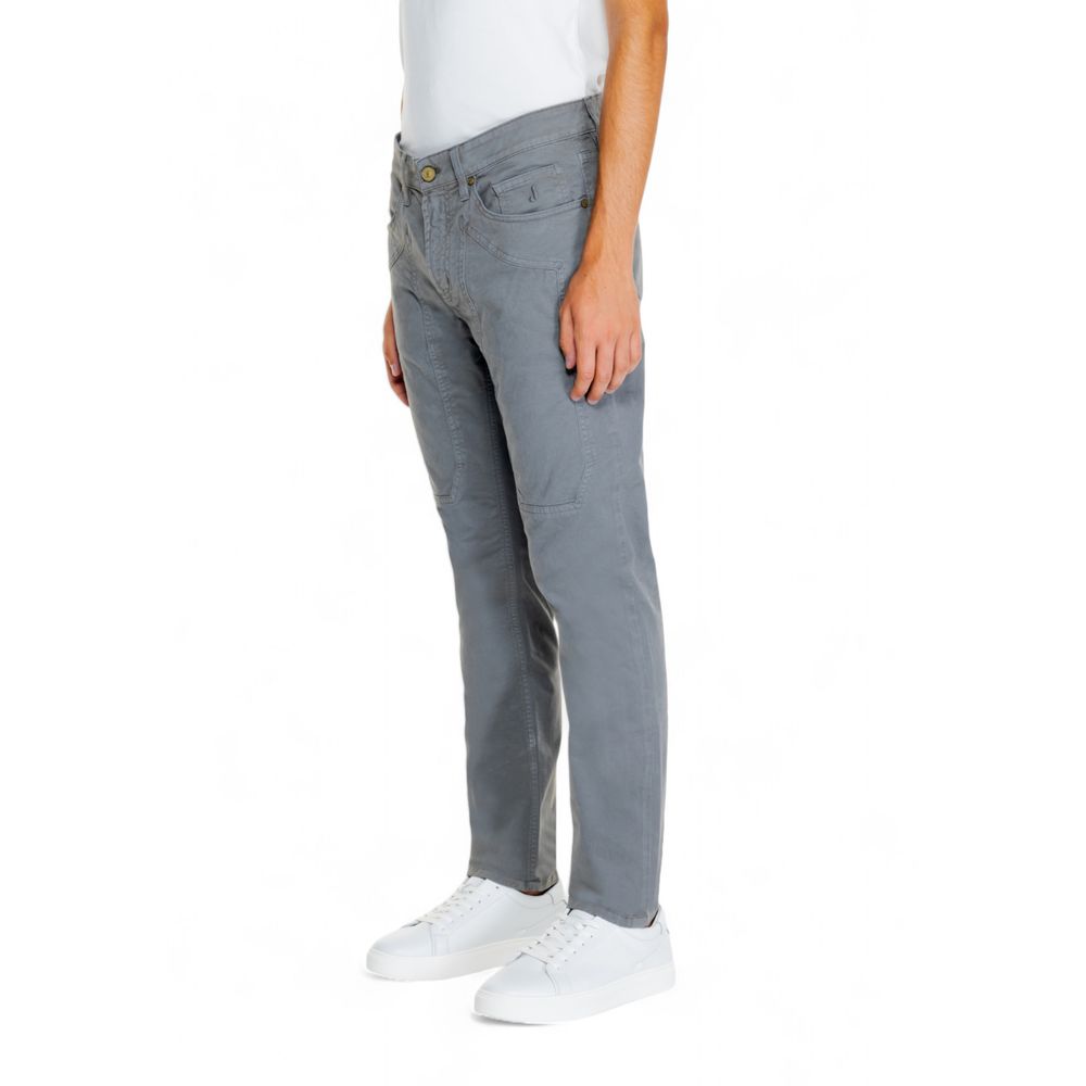 Gray Cotton Jeans & Pant