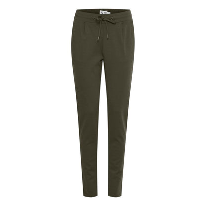 Green Polyester Jeans & Pant