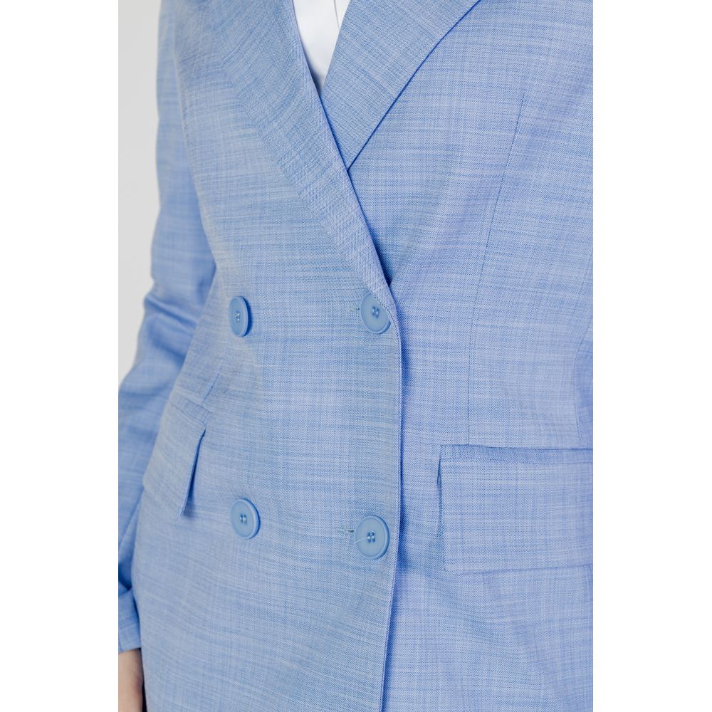 Blue Viscose Suits & Blazer