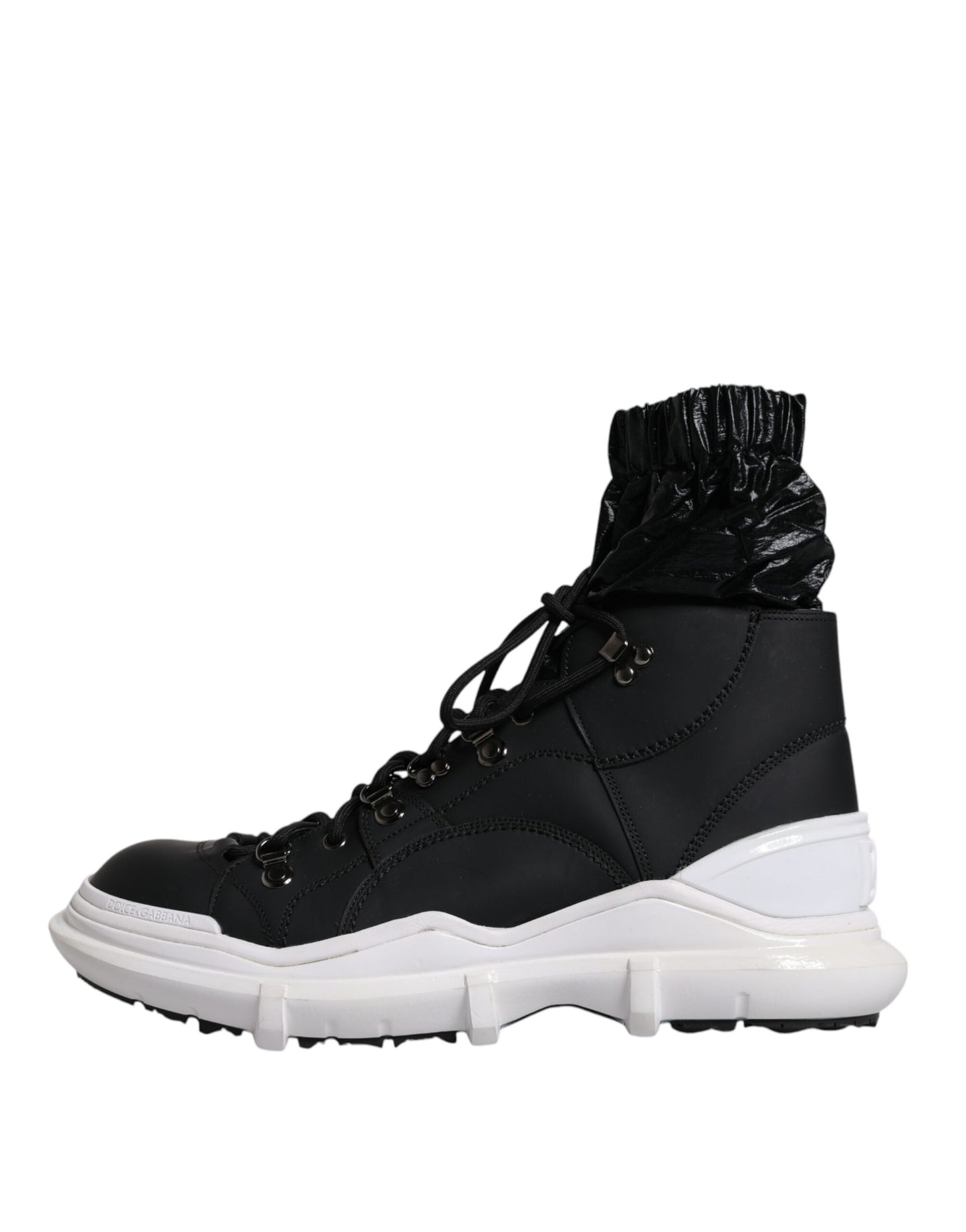 Black Nylon Galileo High Top Sneakers Shoes