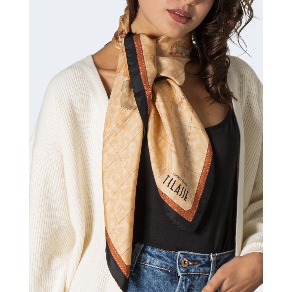 Beige Silk Scarf