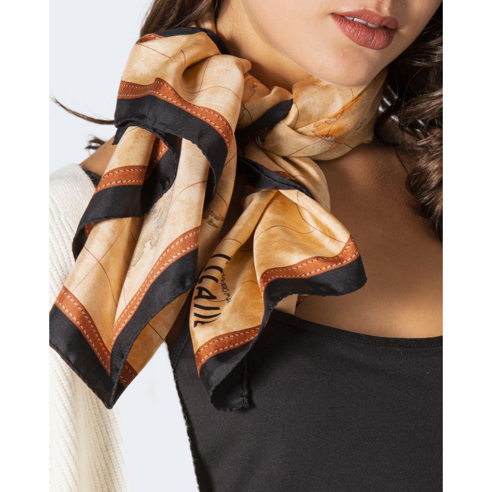 Beige Silk Scarf