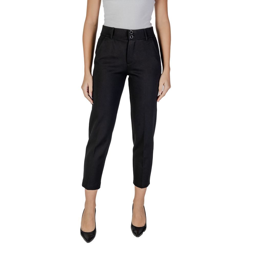 Black Viscose Jeans & Pant