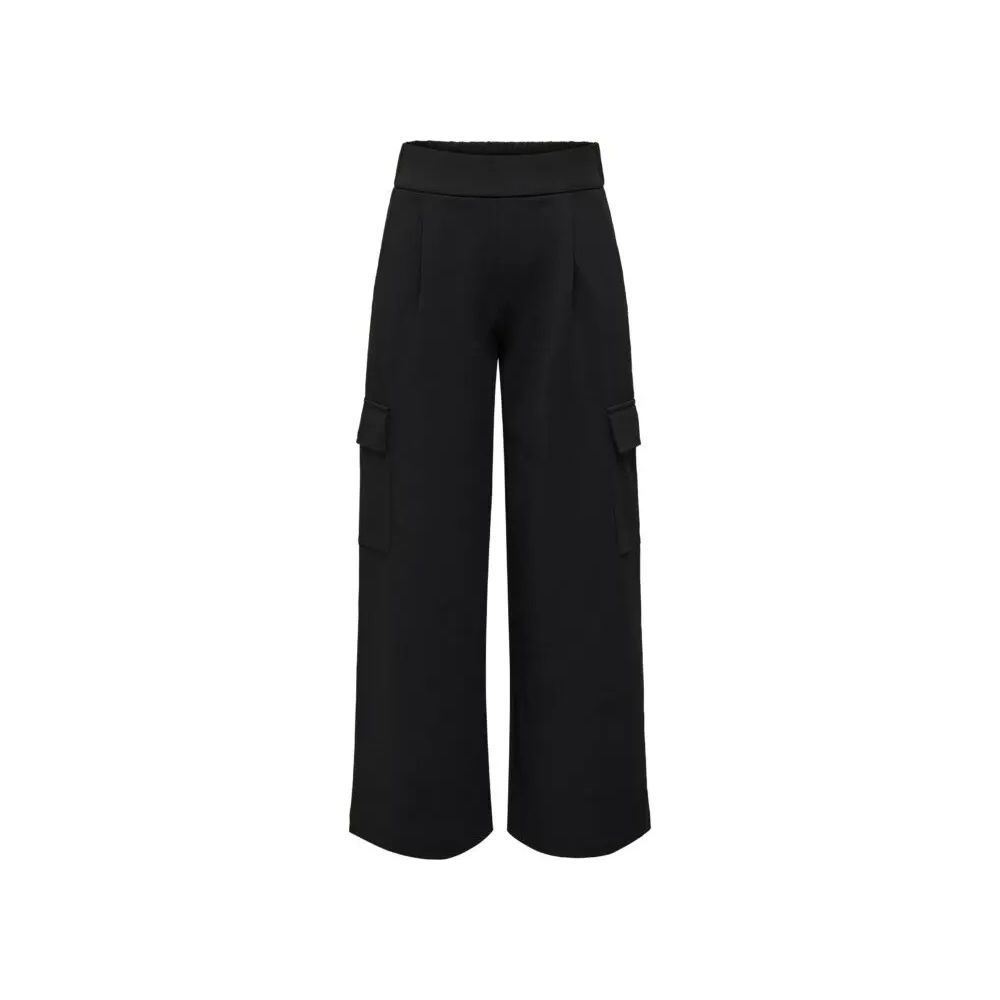 Black Polyester Jeans & Pant