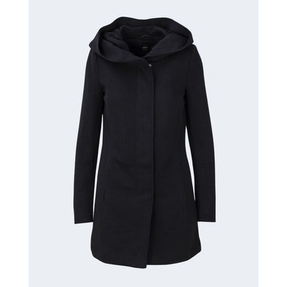 Black Polyester Jackets & Coat