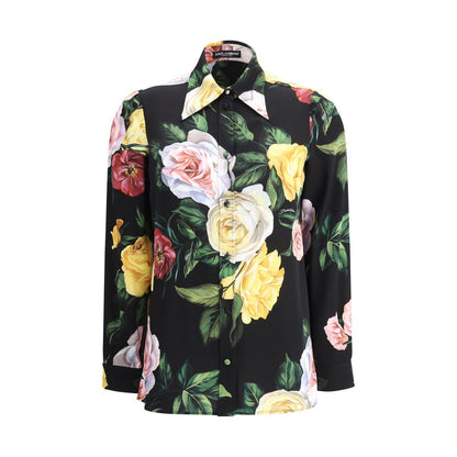 Rose and peony print Shirt