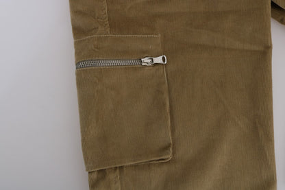 Chique beige casual broek voor een verfijnde stijl