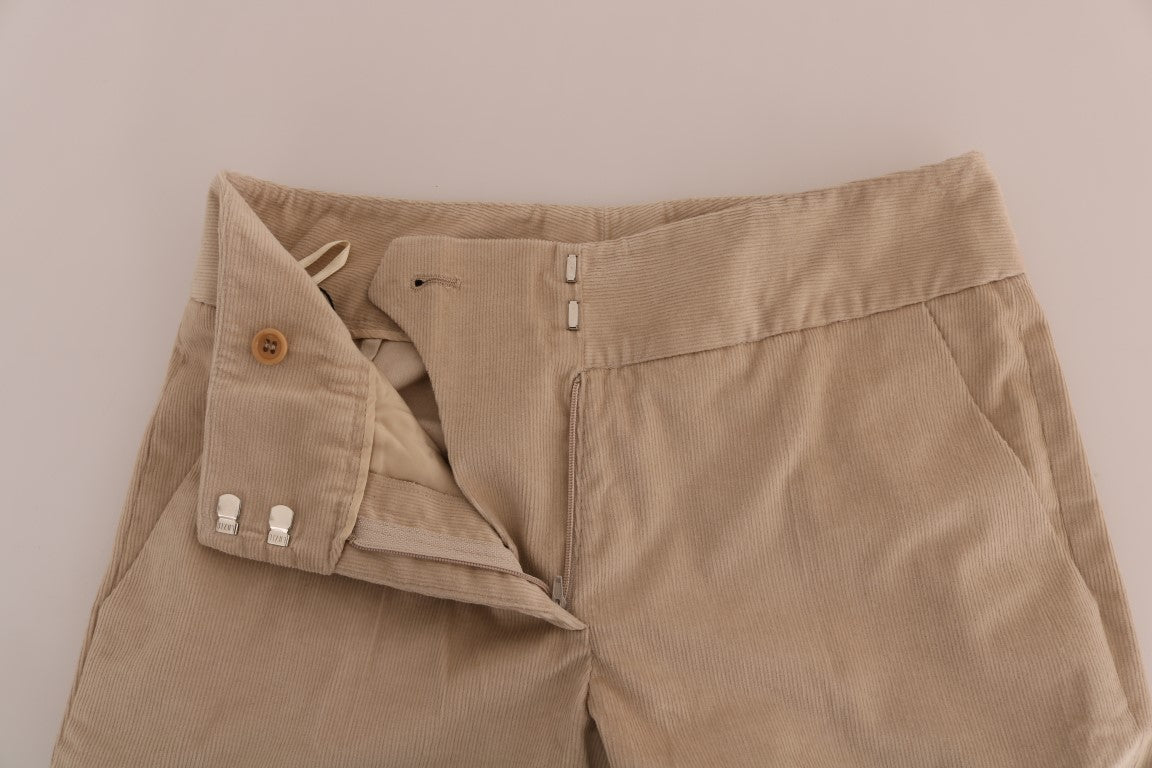 Chique beige bootcut flared broek