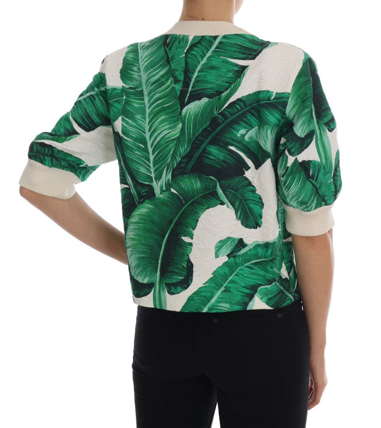 Tropical Sequined Sweater - Lush Greenery Edition