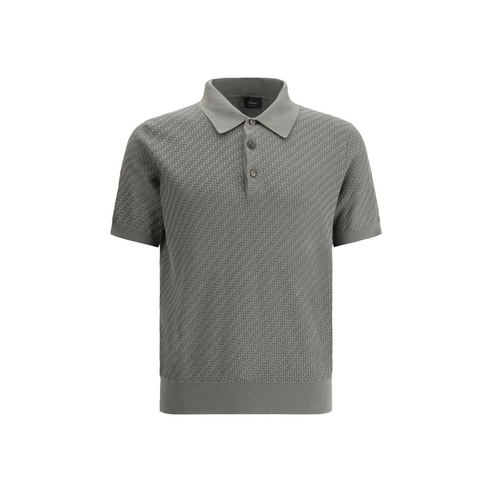 Polo Shirt with woven pattern.