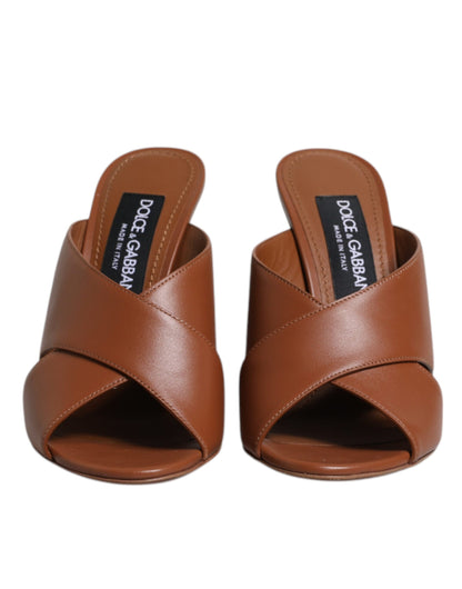 Maroon Logo KEIRA Leather Slides Sandals Shoes