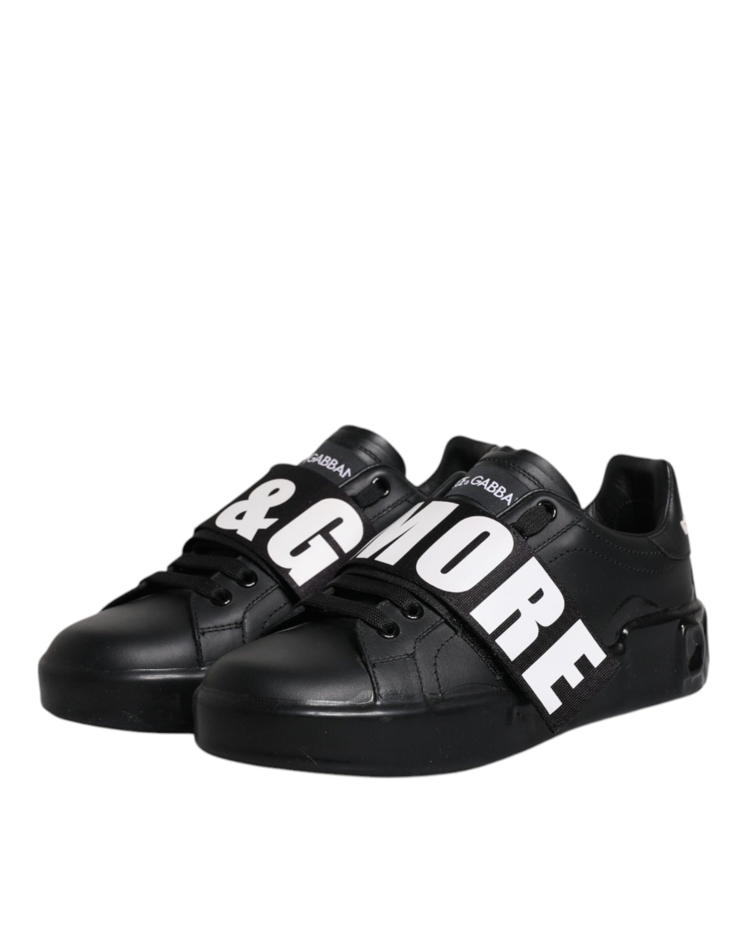 Black D&G AMORE Low Top Sneakers Shoes