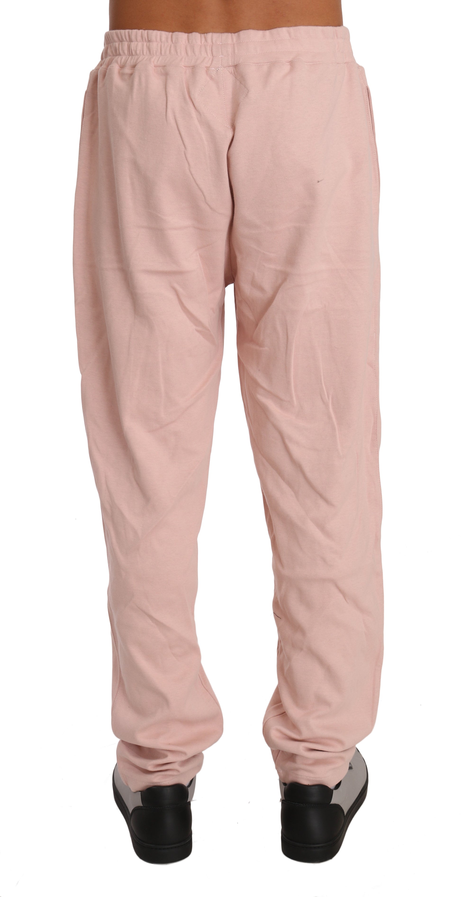 Elegante roze katoenen sweatsuit luxe comfort