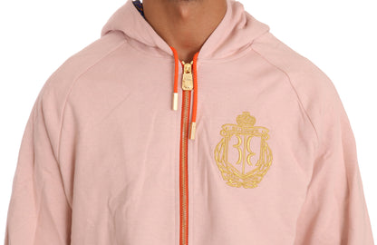 Elegante roze katoenen sweatsuit luxe comfort