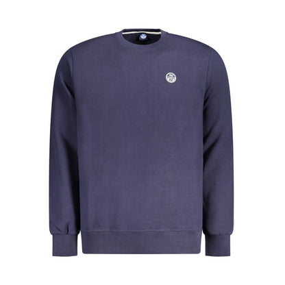 Blue Cotton Men Sweater