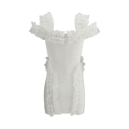 Knit Ruffle Mini Dress