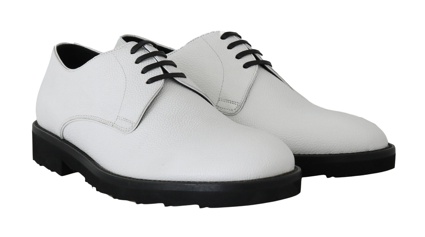 Elegante witte formele leren schoenen