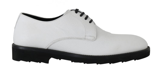 Elegante witte formele leren schoenen