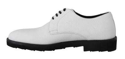 Elegante witte formele leren schoenen