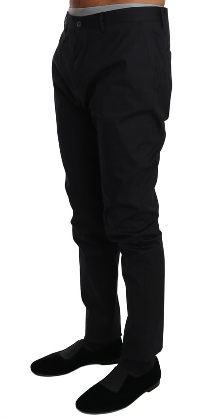 Elegante zwarte formele wolmix broek