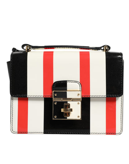 Multicolor Stripes Leather Crossbody Bag